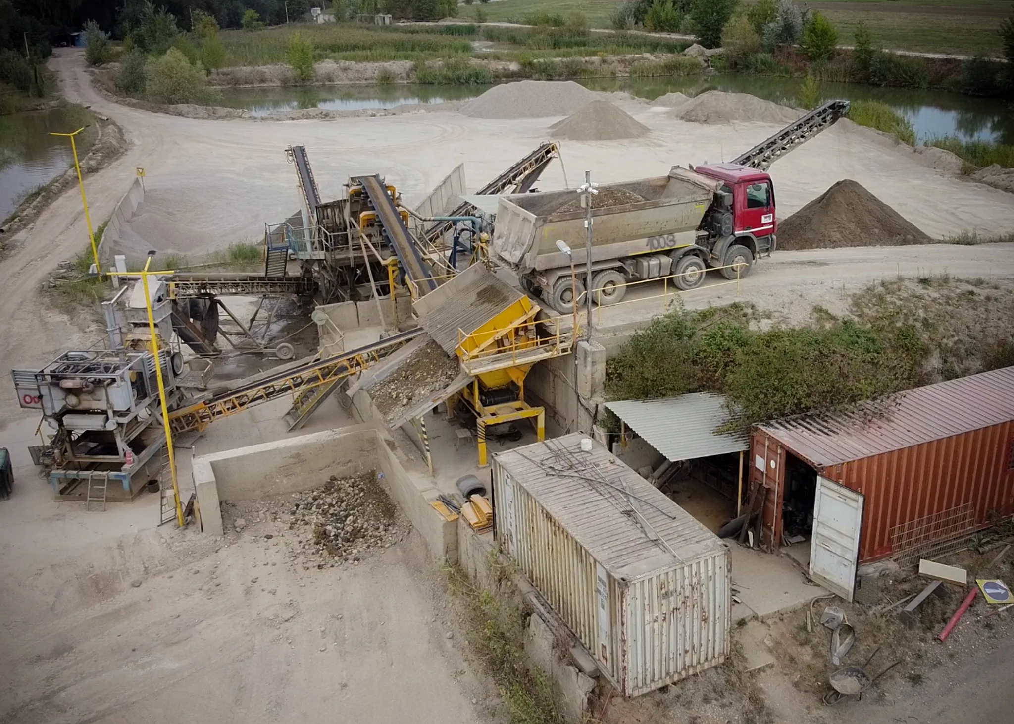 Prevádzka linky na spracovanie kameniva UND-03